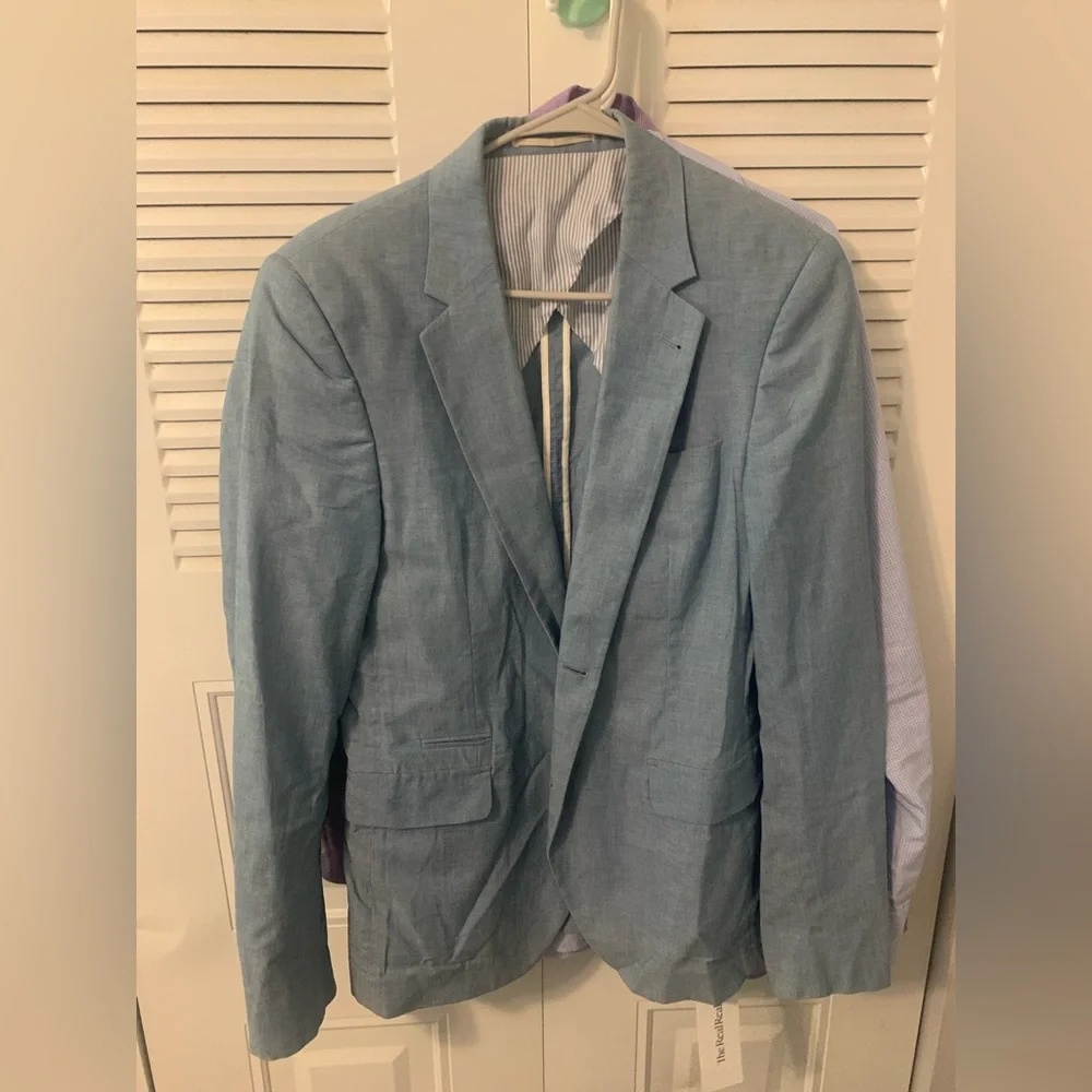 Shipley & Halmos Men's Blue Blazer (US 40, L) - Picture 2 of 4